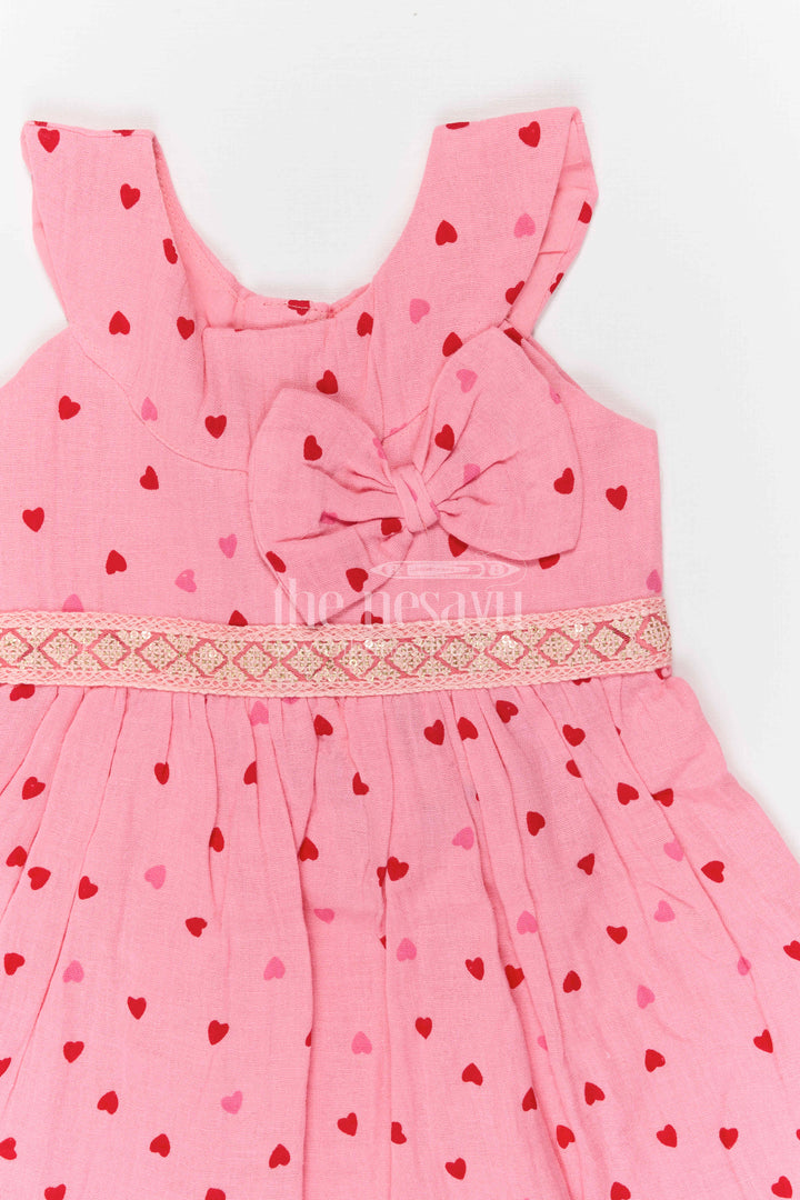 The Nesavu Girls Cotton Frock Girls Printed Frock for Birthdays and Playful Outings Nesavu Nesavu Girls Muslin Cotton Frock With Digital Print For Birthdays And Playful Outings