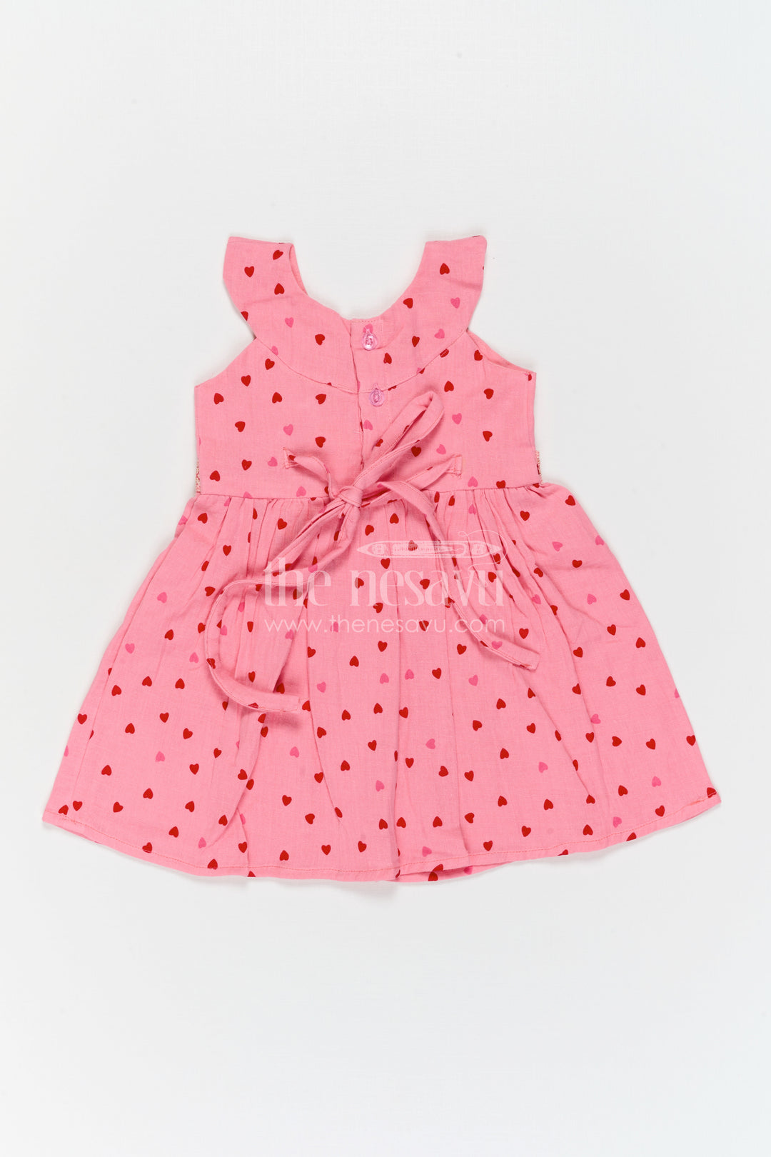 The Nesavu Girls Cotton Frock Girls Printed Frock for Birthdays and Playful Outings Nesavu Nesavu Girls Muslin Cotton Frock With Digital Print For Birthdays And Playful Outings