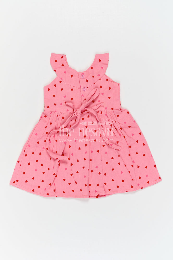The Nesavu Girls Cotton Frock Girls Printed Frock for Birthdays and Playful Outings Nesavu Nesavu Girls Muslin Cotton Frock With Digital Print For Birthdays And Playful Outings