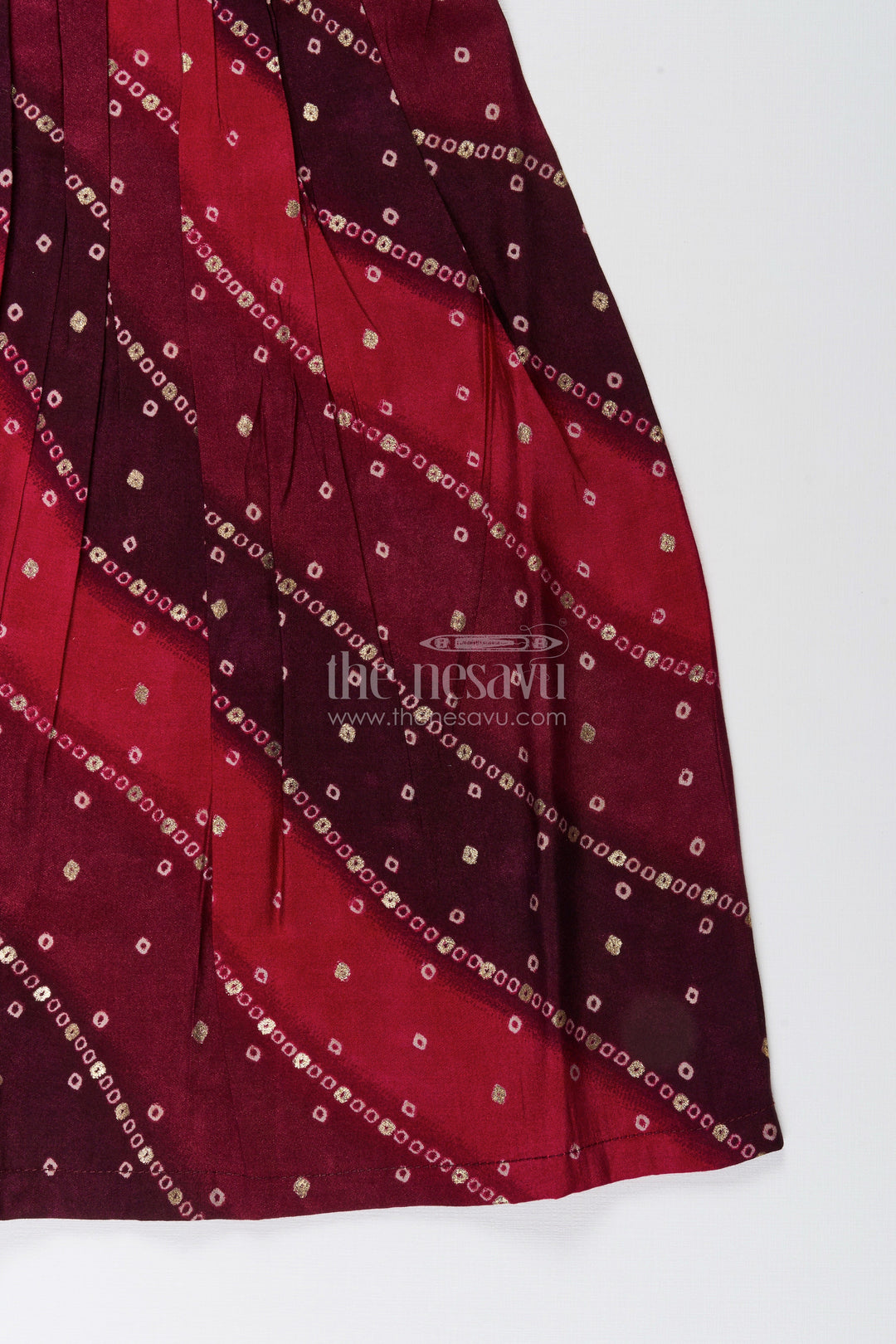 The Nesavu Girls Cotton Frock Girls printed frock for school functions and casual celebrations Nesavu Nesavu girls printed viscose frock school events ethnic casual celebrations