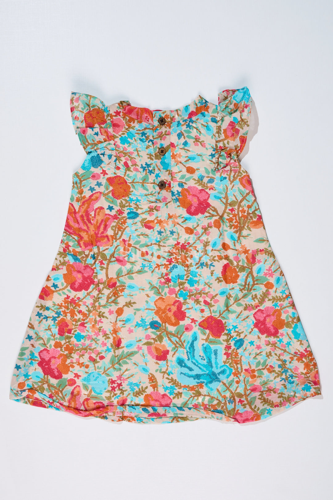 The Nesavu Girls Cotton Frock Girls Printed Frock in Muslin Silk with Vibrant Floral Patterns and Stylish Bow Nesavu Girls Printed Frock Muslin Silk Vibrant Floral Patterns Stylish Bow | The Nesavu