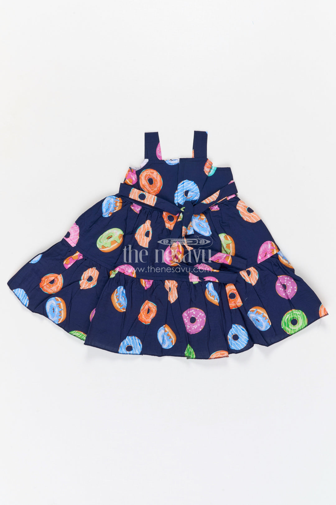 The Nesavu Girls Cotton Frock Girls Printed Party Frock for Birthdays and Festive Outings Nesavu Nesavu girls bubble crepe printed frock for birthday parties festive outings and fun celebrations