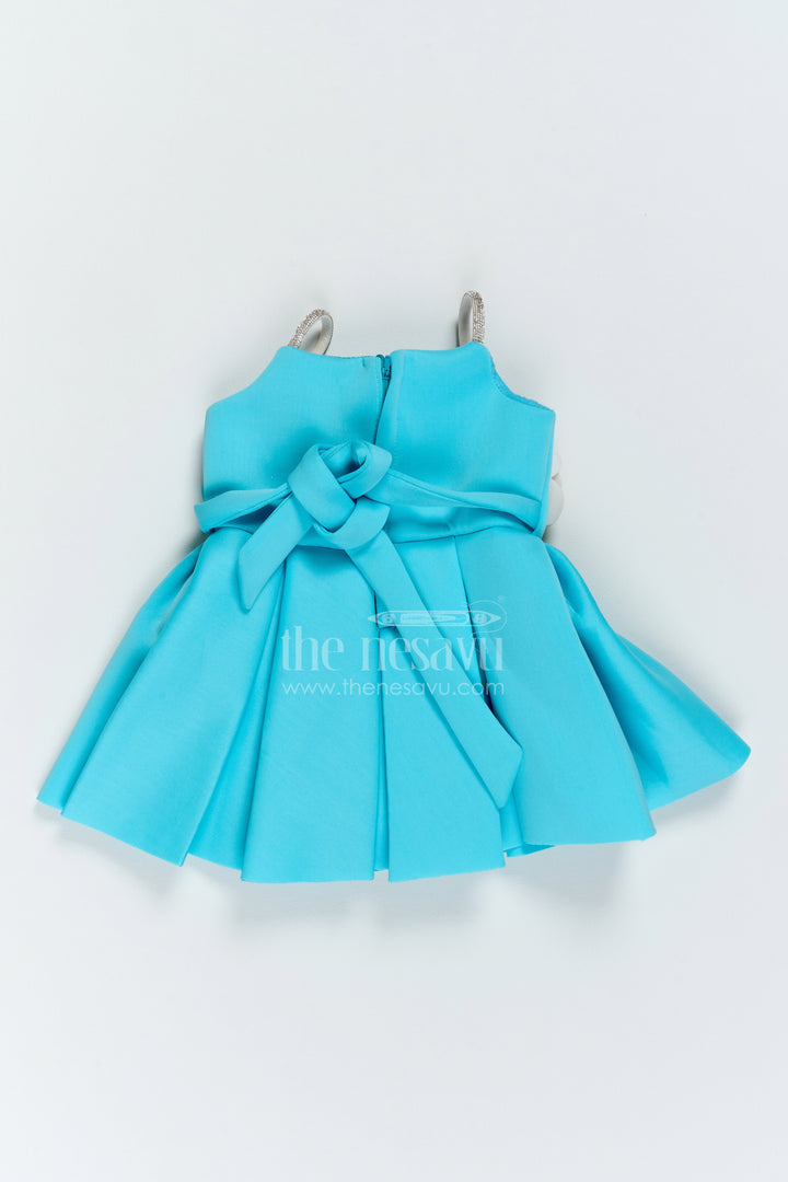 The Nesavu Girls Fancy Party Frock Girls Rose Waist Frock for Birthday Parties and Family Celebrations Nesavu Nesavu Girls Rose Waist Scuba Frock For Birthday Parties Family Celebrations And Milestone Occasions