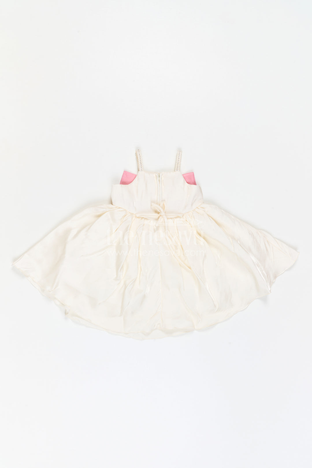 The Nesavu Girls Fancy Party Frock Girls Satin Party Frock for Birthdays and Special Occasions Nesavu Nesavu Girls Satin Party Frock With Bow Detailing For Birthdays And Festive Celebrations