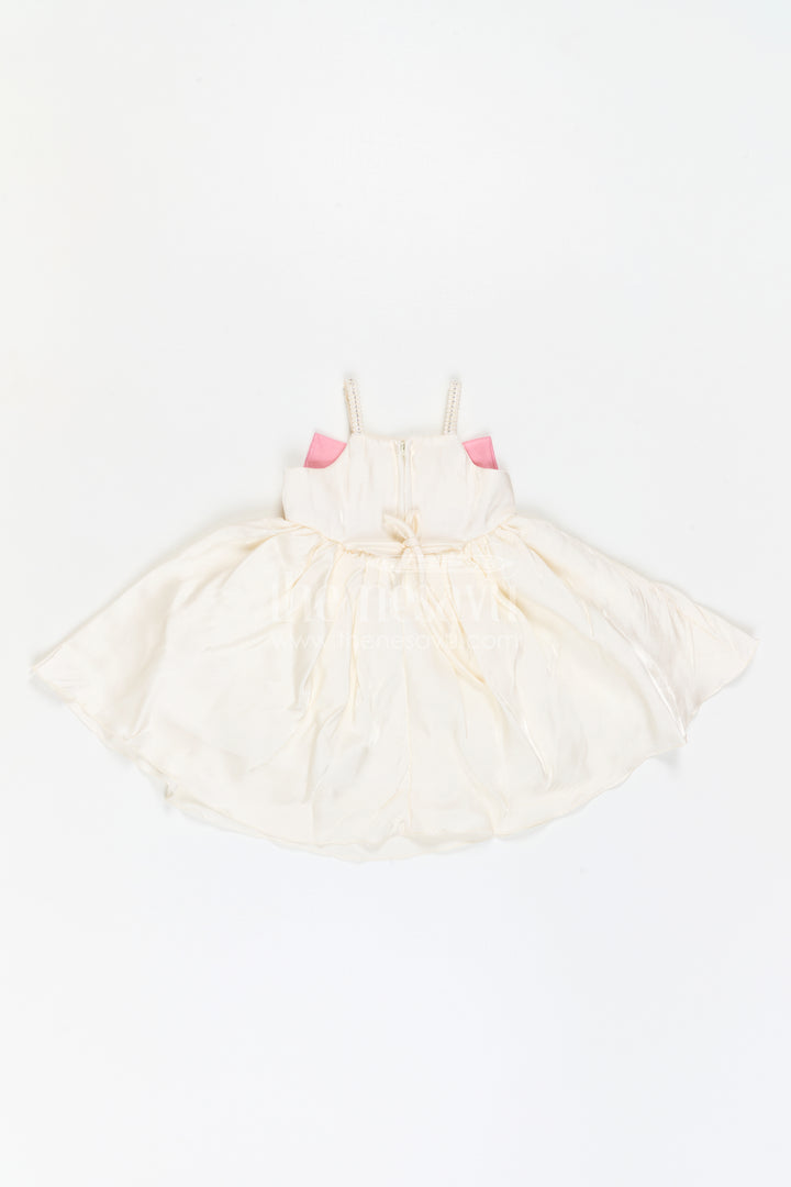 The Nesavu Girls Fancy Party Frock Girls Satin Party Frock for Birthdays and Special Occasions Nesavu Nesavu Girls Satin Party Frock With Bow Detailing For Birthdays And Festive Celebrations