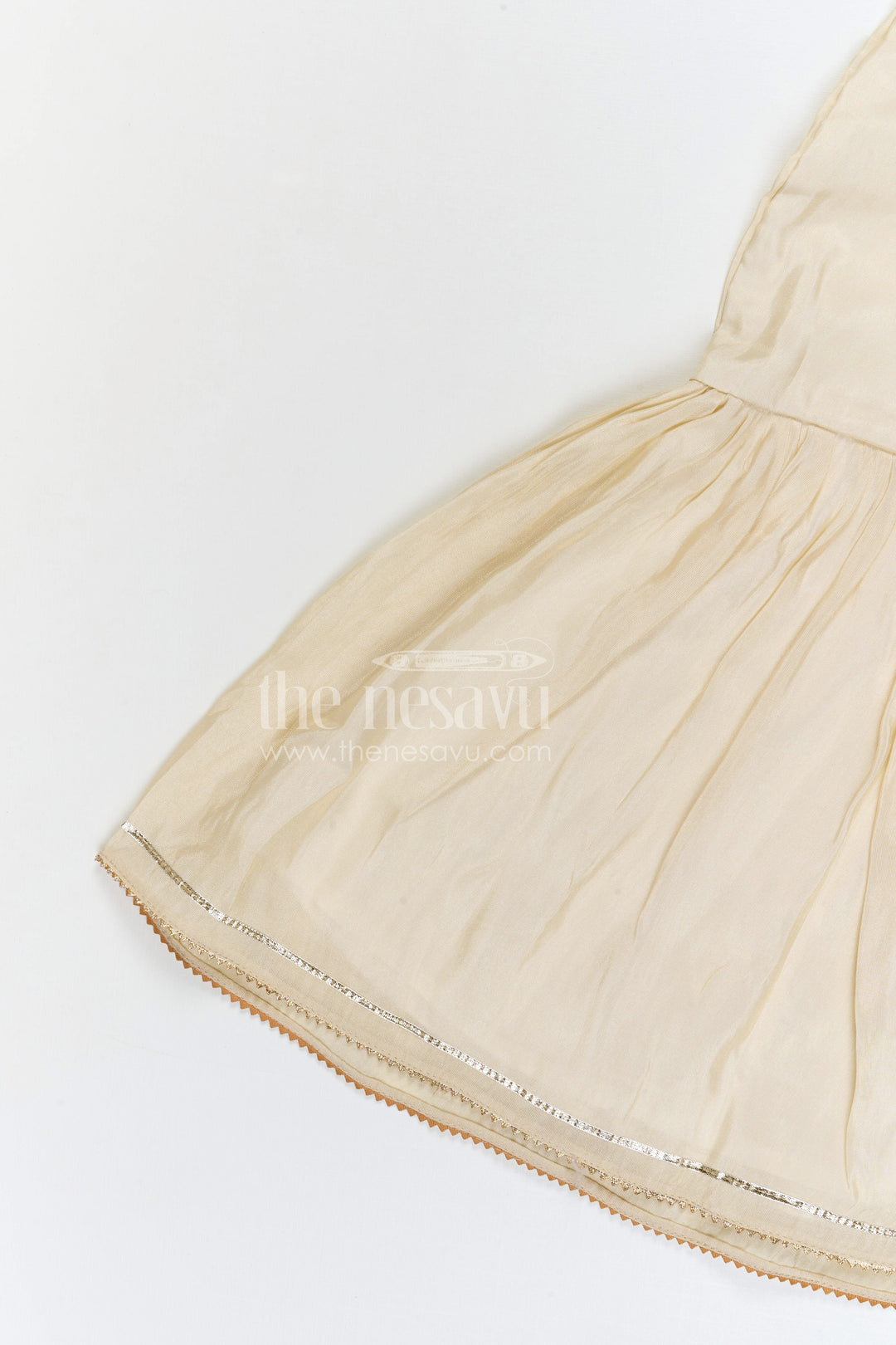 The Nesavu Girls Sharara / Plazo Set Girls Sharara Palazzo Set for Festive Occasions and Wedding Celebrations Nesavu Nesavu girls viscose silk sharara palazzo set with embroidered yoke for festive and wedding occasions