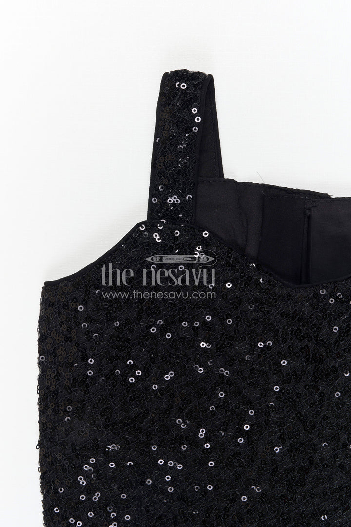 The Nesavu Girls Sharara / Plazo Set Girls Sharara Set for Festive Celebrations and Wedding Occasions Nesavu Nesavu girls georgette sharara set with designer embroidery jacket for festive and wedding occasions