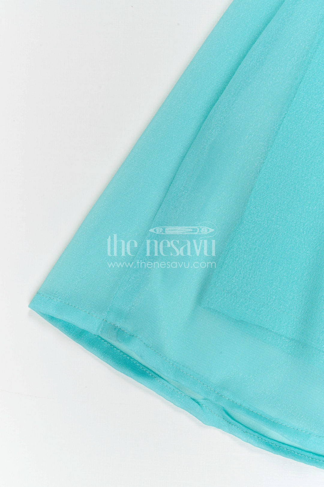 The Nesavu Girls Sharara / Plazo Set Girls Sharara Set for Festive Occasions and Ethnic Celebrations Nesavu Nesavu Girls Sharara Set With Thread Embroidery For Festive Occasions And Stylish Ethnic Wear