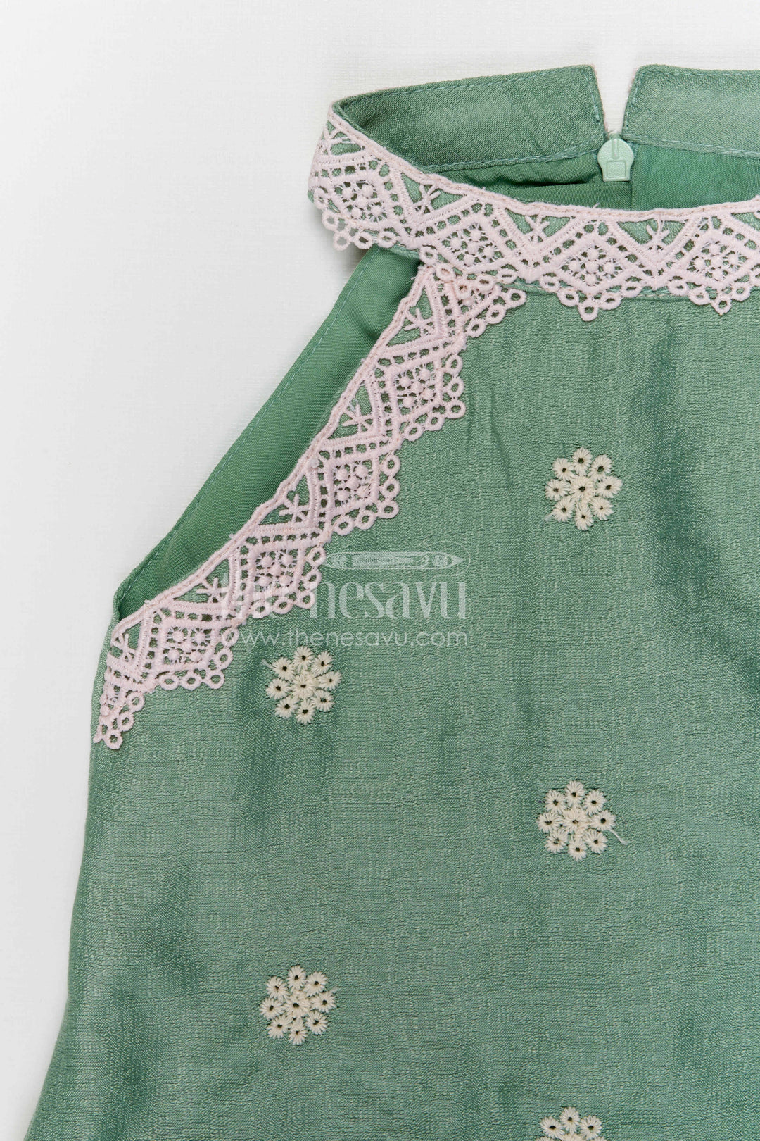 The Nesavu Girls Sharara / Plazo Set Girls Sharara Set for Festive Outings and Traditional Functions Nesavu Nesavu girls viscose rayon sharara set for festive outings and traditional celebrations