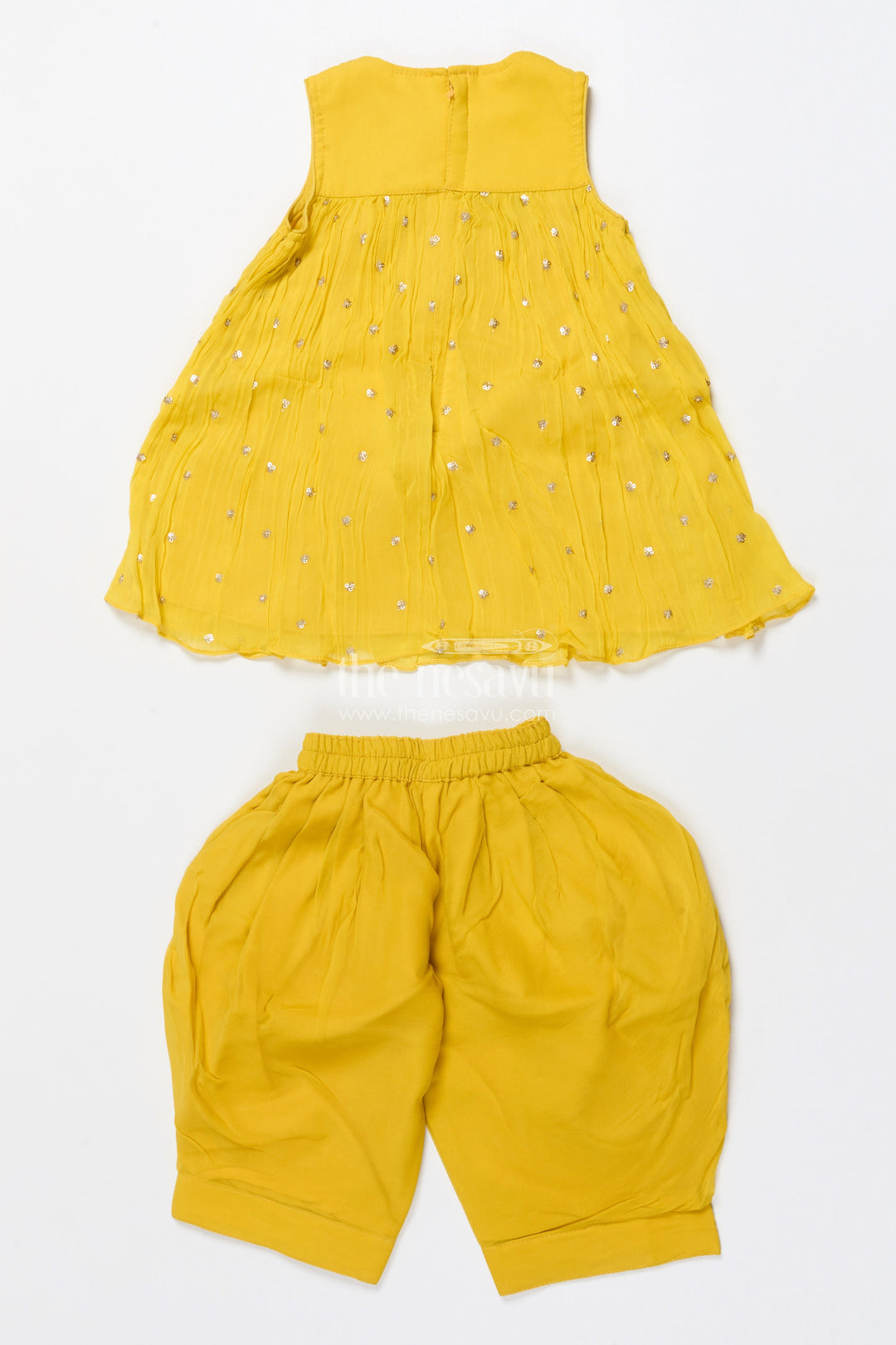 The Nesavu Girls Sharara / Plazo Set Girls Sharara Set for Wedding Functions and Ethnic Celebrations Nesavu Nesavu girls sharara outfit wedding functions ethnic celebrations sequin work