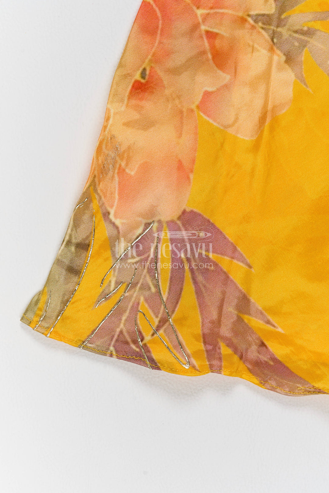 The Nesavu Girls Sharara / Plazo Set Girls Sharara Set in Yellow with Digital Print Nesavu Nesavu Girls Sharara Set In Yellow For Festive Photos