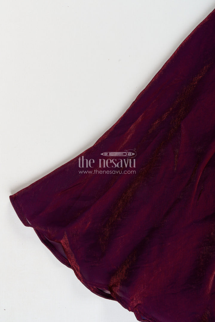 The Nesavu Girls Sharara / Plazo Set Girls sharara set with embroidered kurti for weddings and parties Nesavu Nesavu girls sharara set embroidered kurti weddings festive occasions