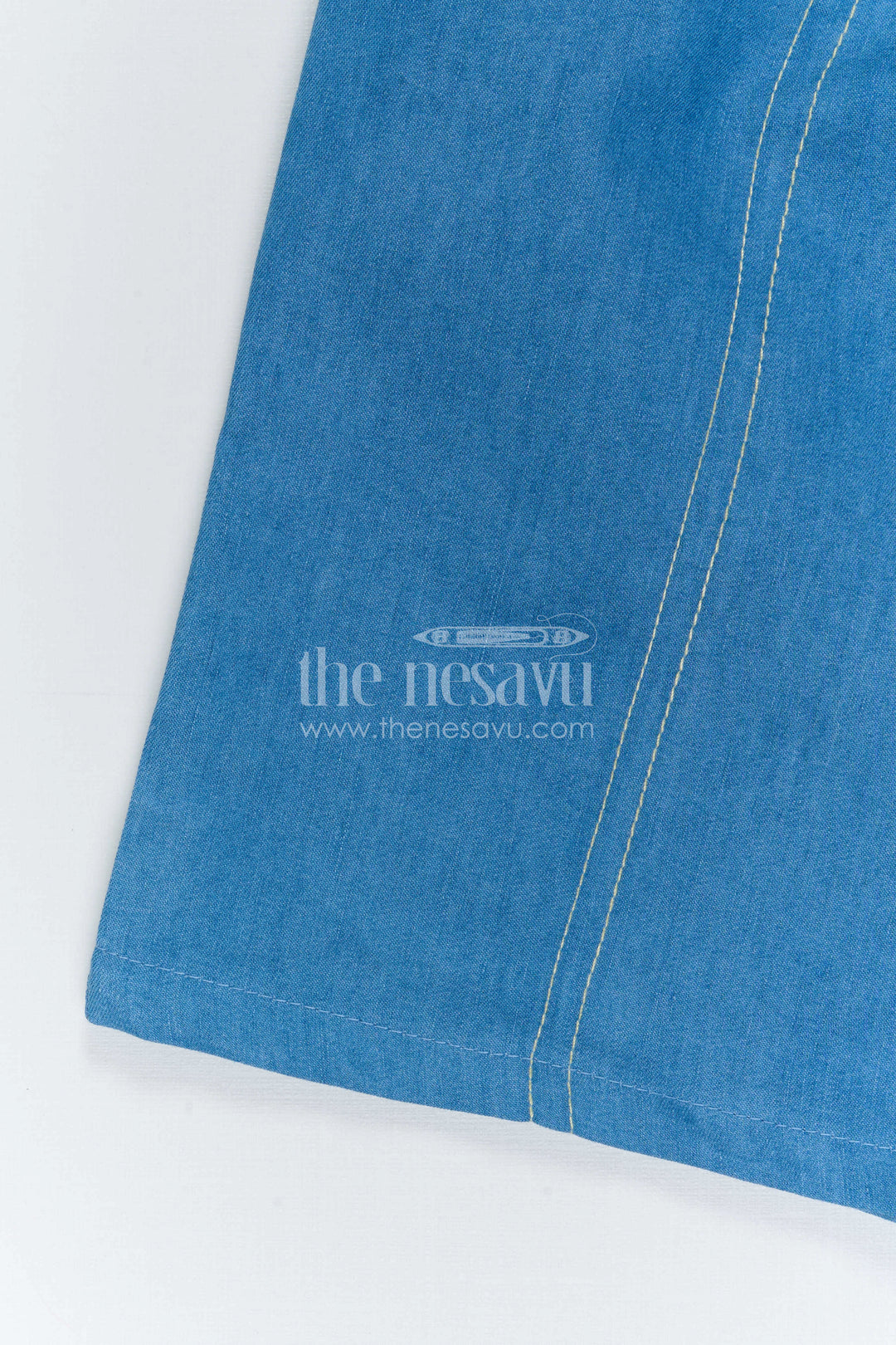 The Nesavu Girls Co-Ord Sets Girls Sleeveless Co Ord Set for Casual Weekend Outings Nesavu Nesavu Girls Sleeveless Cotton Blend Co Ord Set With Wide Leg Pants For Casual Outings