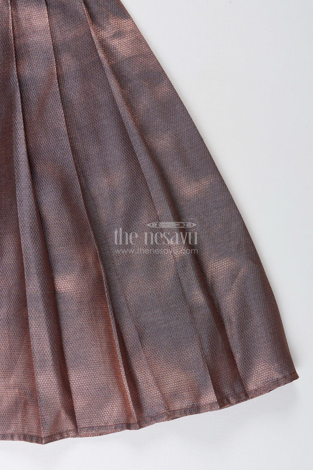The Nesavu Girls Silk Gown Girls tissue silk gown for festive events and family gatherings Nesavu Nesavu girls tissue silk gown festivals weddings traditional family functions