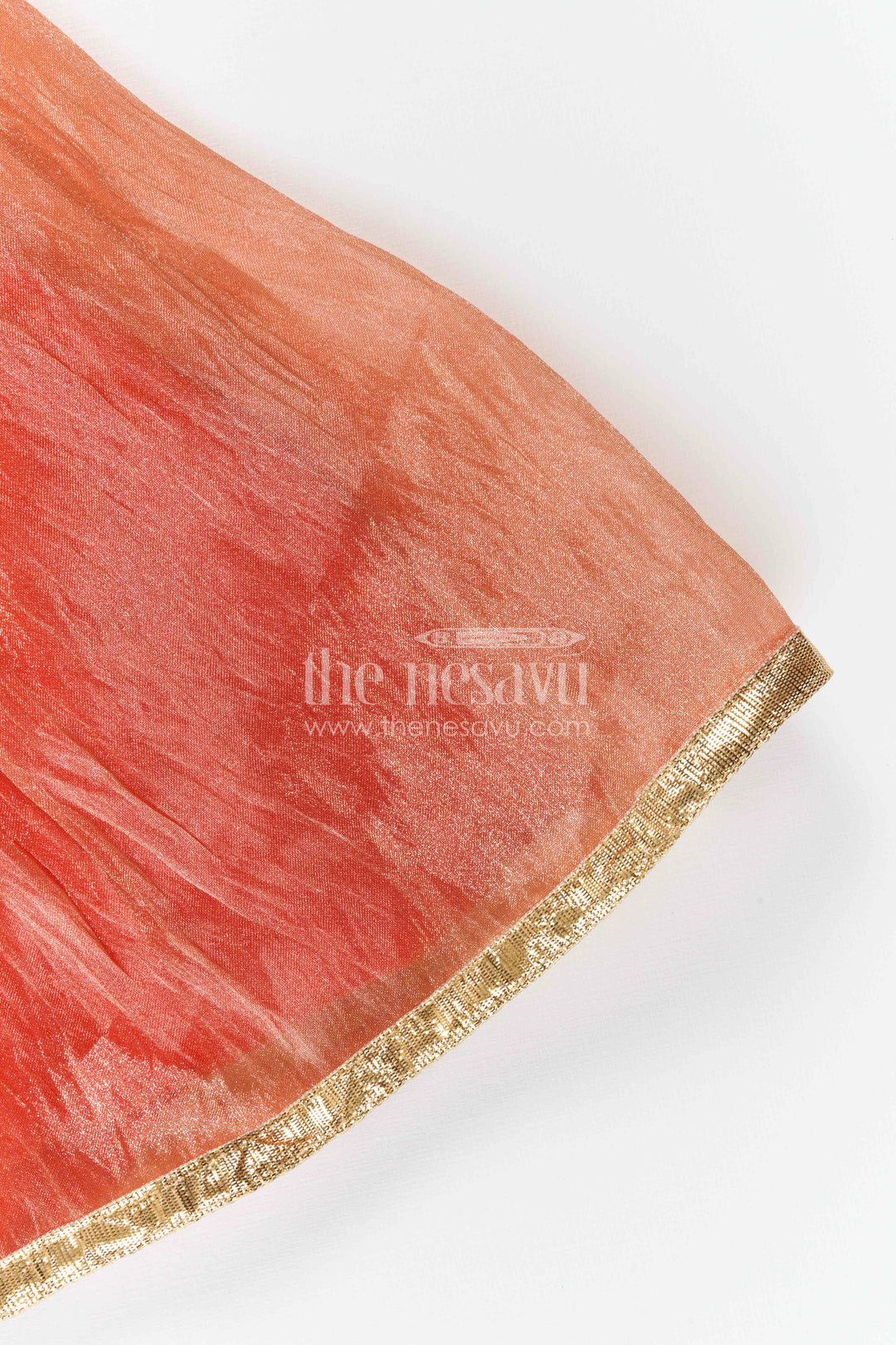 The Nesavu Girls Lehenga Choli Girls Traditional Lehenga Set for Festive Functions and Celebrations Nesavu Nesavu Girls Traditional Lehenga Set With Embroidered Yoke For Festive Family Celebrations