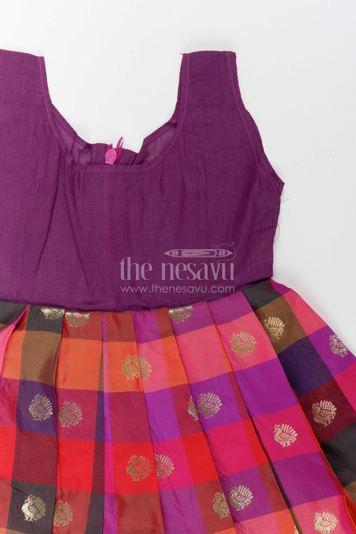The Nesavu Pattu Pavadai Girls Traditional Pavadai Set for Weddings and Family Functions Nesavu Nesavu Girls Traditional Pavadai Set For Weddings Poojas Family Functions And Festive Celebrations