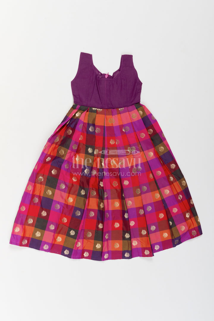 The Nesavu Pattu Pavadai Girls Traditional Pavadai Set for Weddings and Family Functions Nesavu Nesavu Girls Traditional Pavadai Set For Weddings Poojas Family Functions And Festive Celebrations