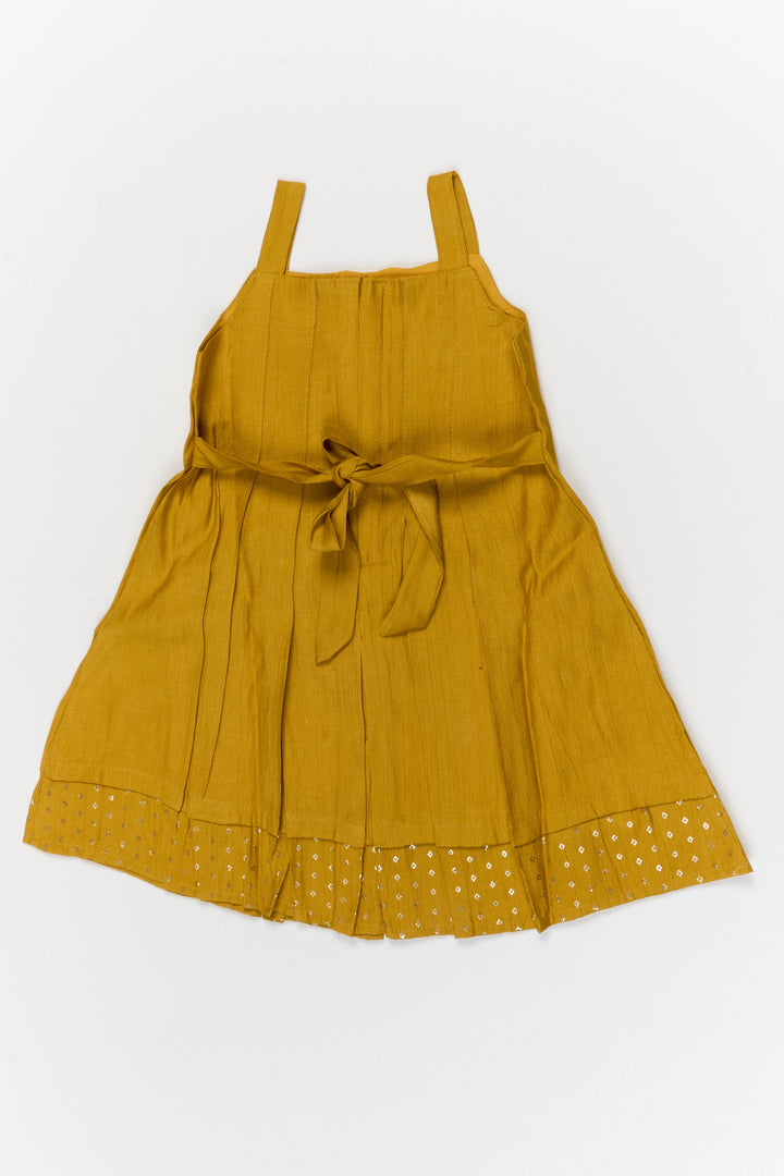 The Nesavu Girls Chanderi Frock Girls Traditional Silk Frock with Jacket for Weddings and Festive Functions Nesavu Nesavu girls silk frock with embroidered jacket – perfect for weddings and festive occasions