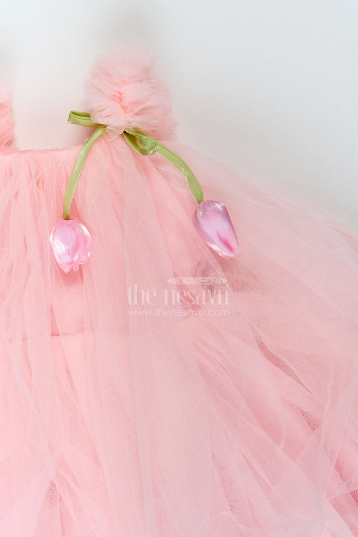 The Nesavu Girls Fancy Party Frock Girls Tulip Frock for Birthday Parties and Twirl Celebrations Nesavu Nesavu Girls Tulip Net Frock For Birthday Parties Twirl Celebrations Garden Events And Family Photoshoots