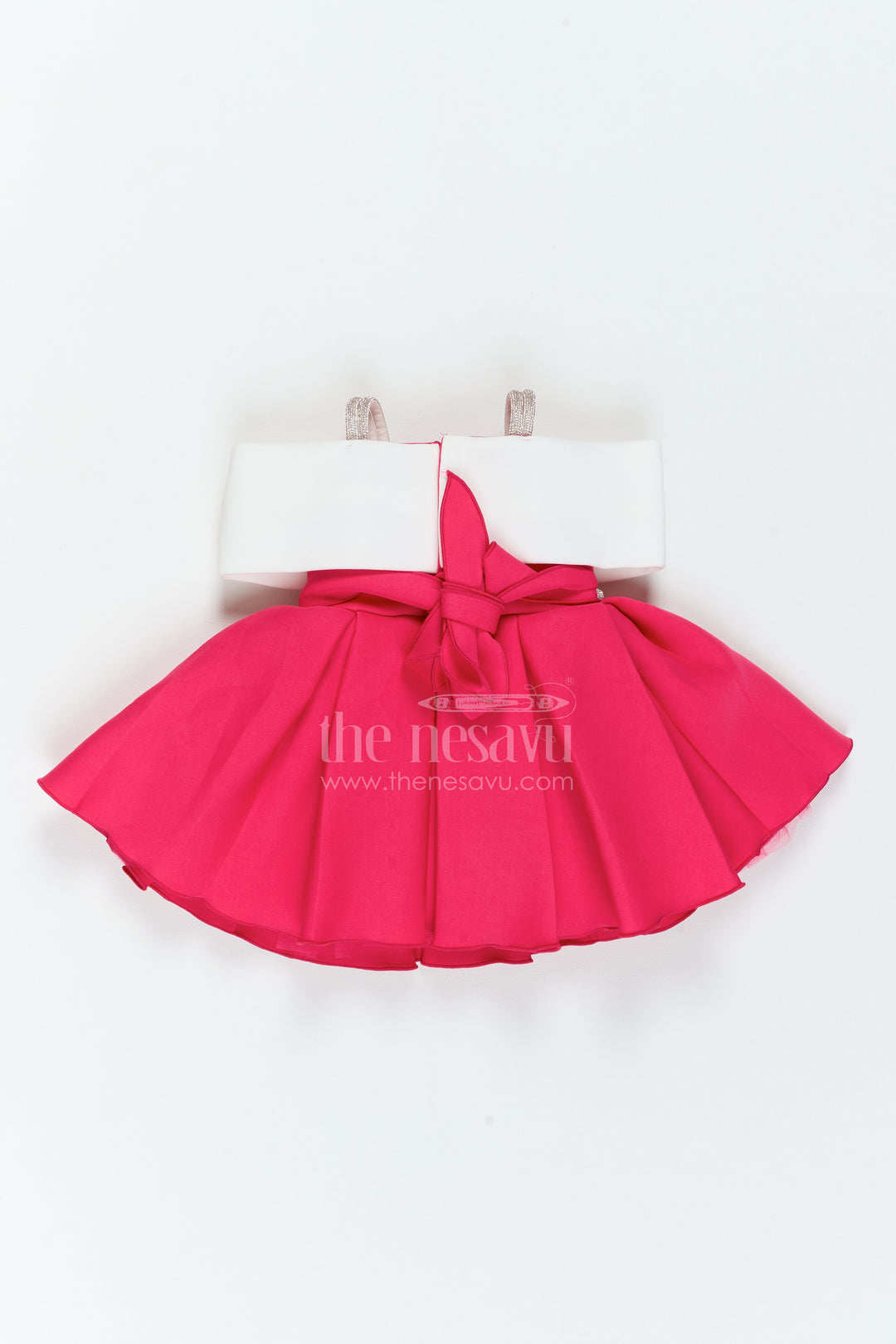 The Nesavu Girls Fancy Party Frock Girls Twirl Frock for Birthday Parties and Family Photo Moments Nesavu Nesavu Girls Twirl Party Frock In Scuba For Birthdays Cake Cutting Celebrations And Family Photoshoots