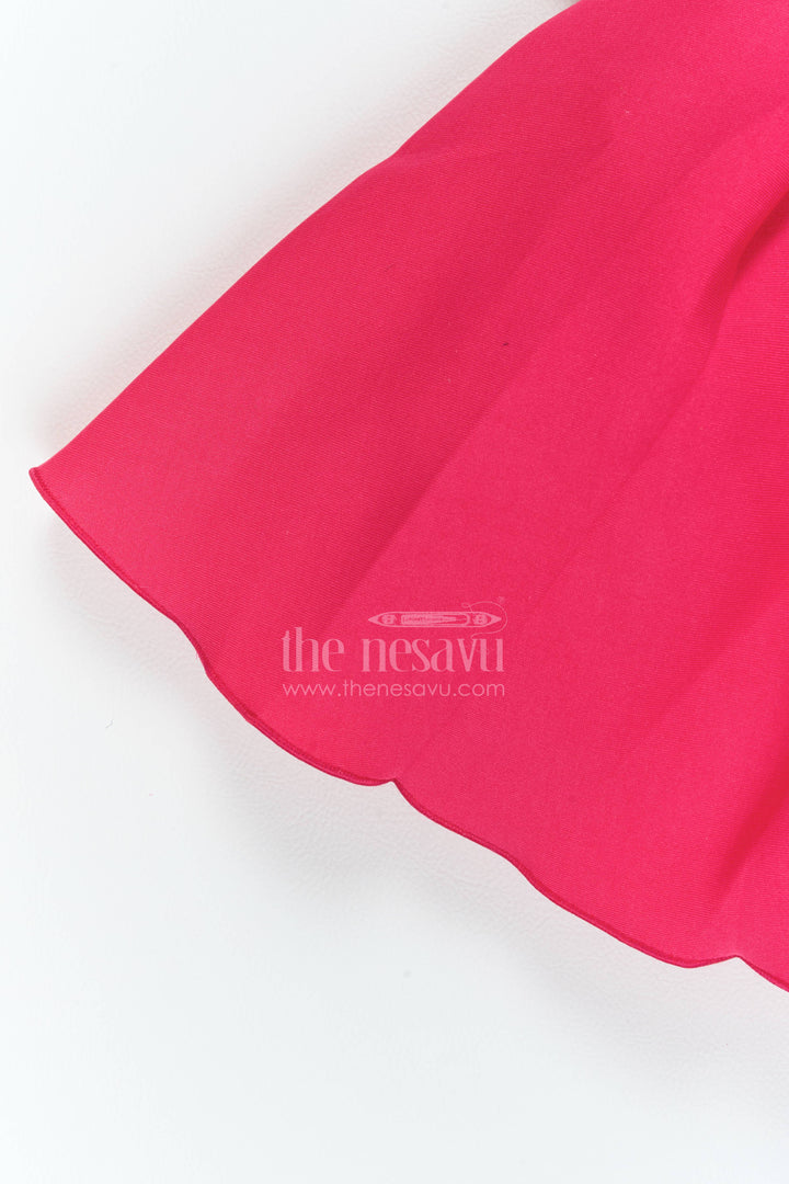 The Nesavu Girls Fancy Party Frock Girls Twirl Frock for Birthday Parties and Family Photo Moments Nesavu Nesavu Girls Twirl Party Frock In Scuba For Birthdays Cake Cutting Celebrations And Family Photoshoots