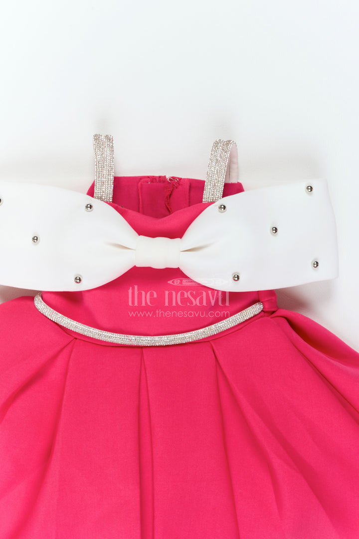 The Nesavu Girls Fancy Party Frock Girls Twirl Frock for Birthday Parties and Family Photo Moments Nesavu Nesavu Girls Twirl Party Frock In Scuba For Birthdays Cake Cutting Celebrations And Family Photoshoots