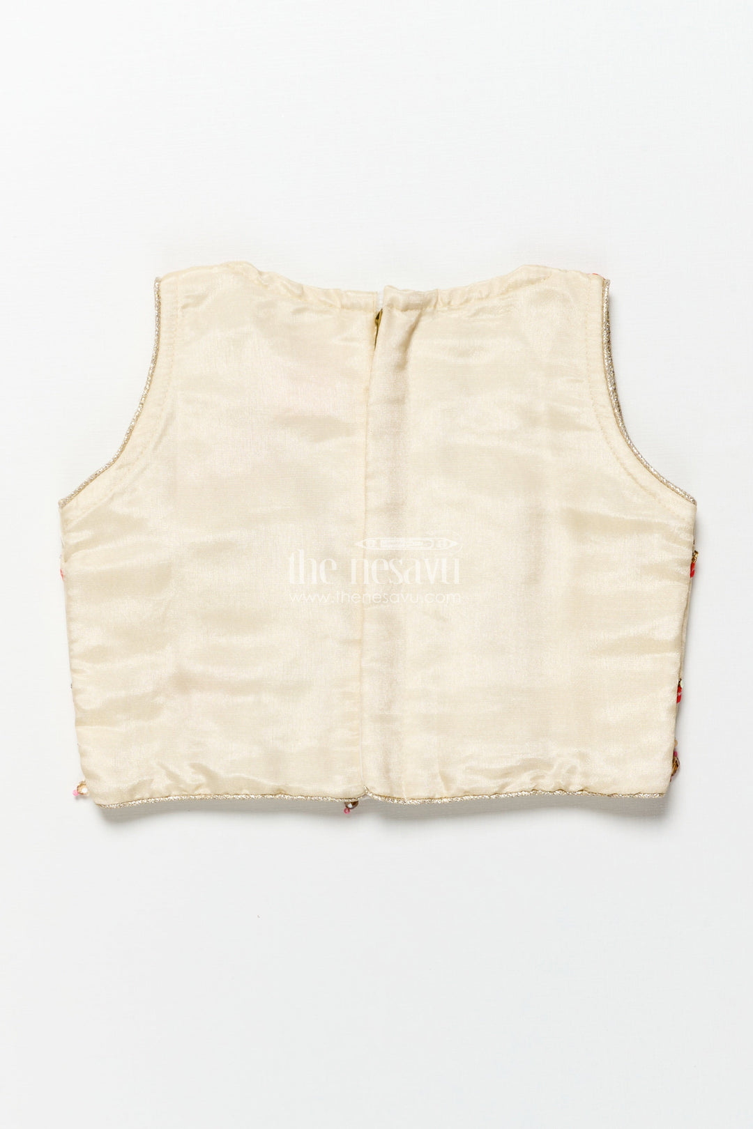 The Nesavu Girls Lehenga Choli Girls Viscose Silk Lehenga Choli with Embroidered Yoke and Festive Design Nesavu Nesavu girls viscose silk lehenga choli designer embroidery  ideal weddings festivals