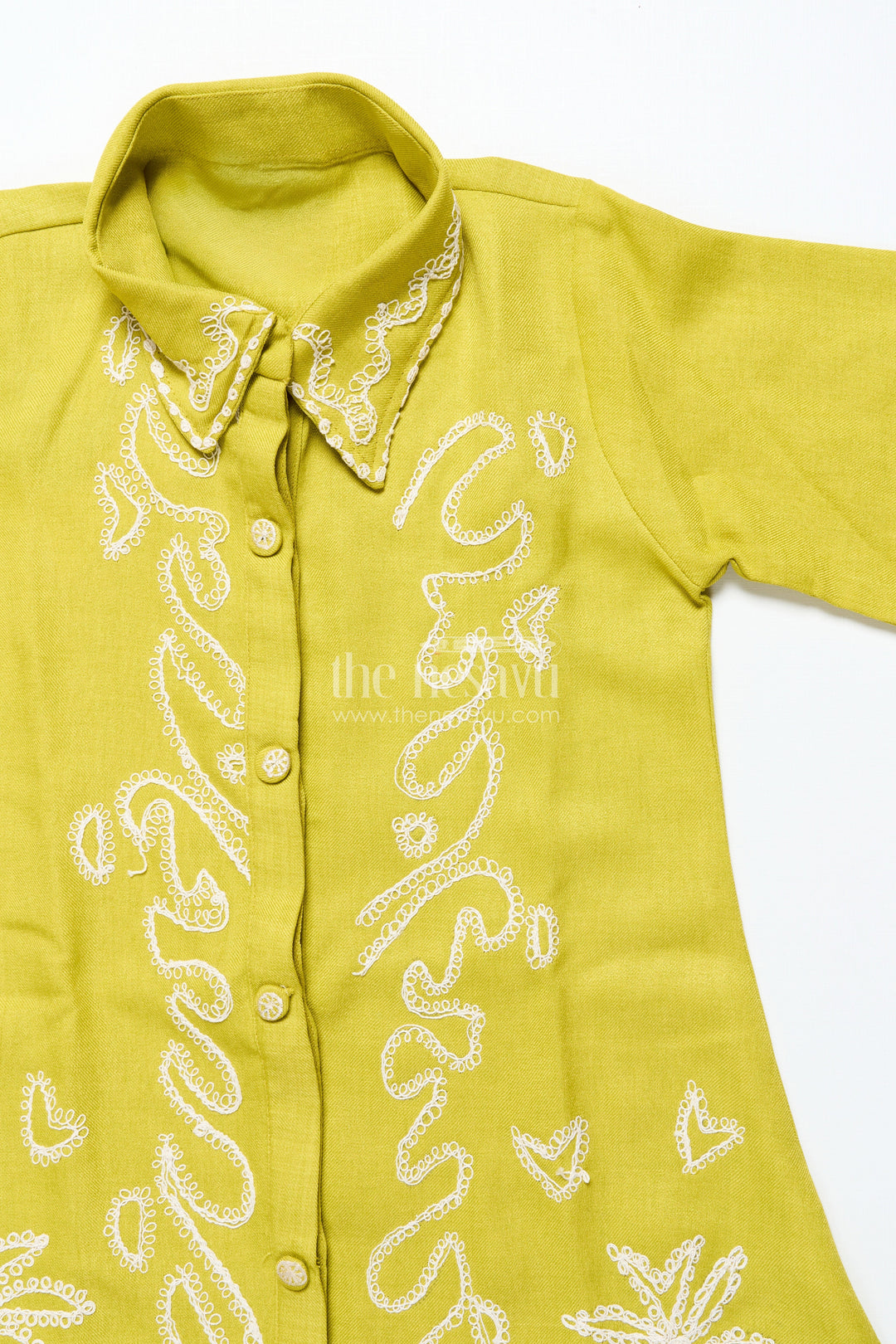 The Nesavu Girls Co-Ord Sets Girls Viscose Silk Plazo Set with Embroidery for Festive Wear Nesavu Nesavu girls embroidered viscose silk plazo set weddings school events traditional functions