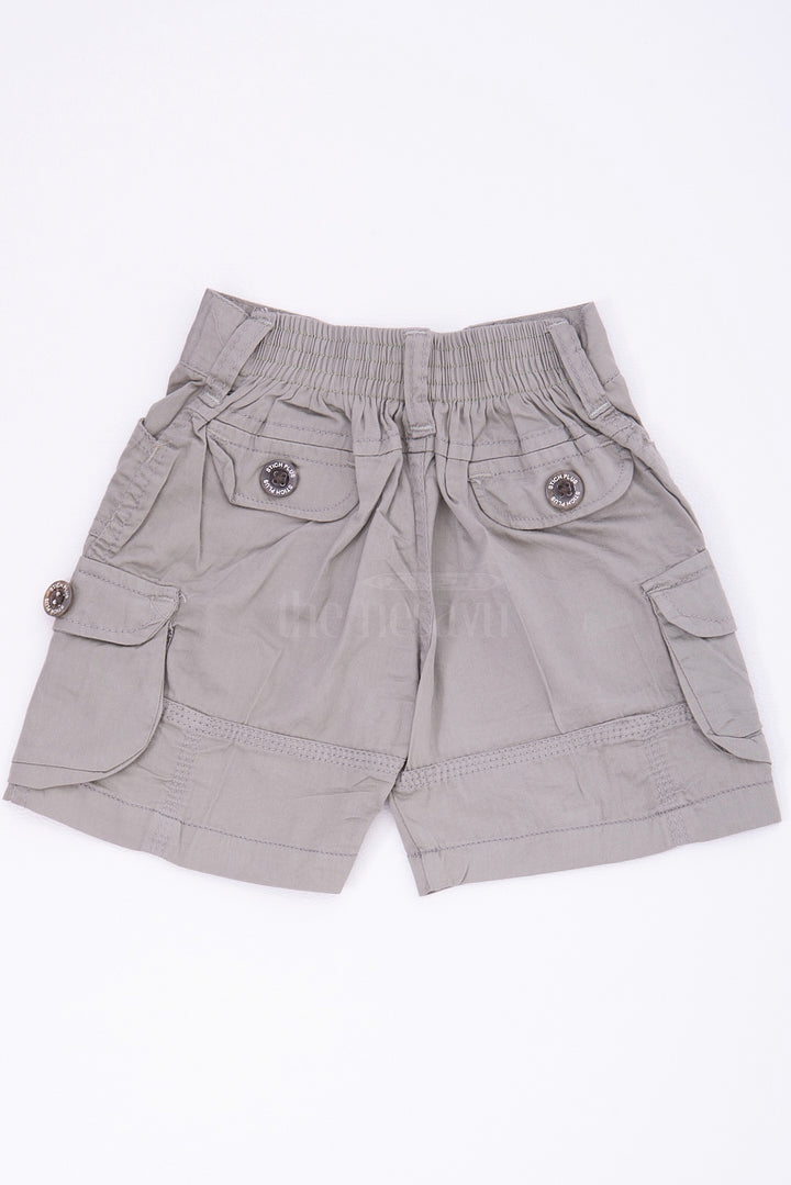 The Nesavu Boys Shorts Green Cargo Cotton Boys Bermuda Shorts Nesavu Green Cargo Cotton Boys Bermuda Shorts with Pockets