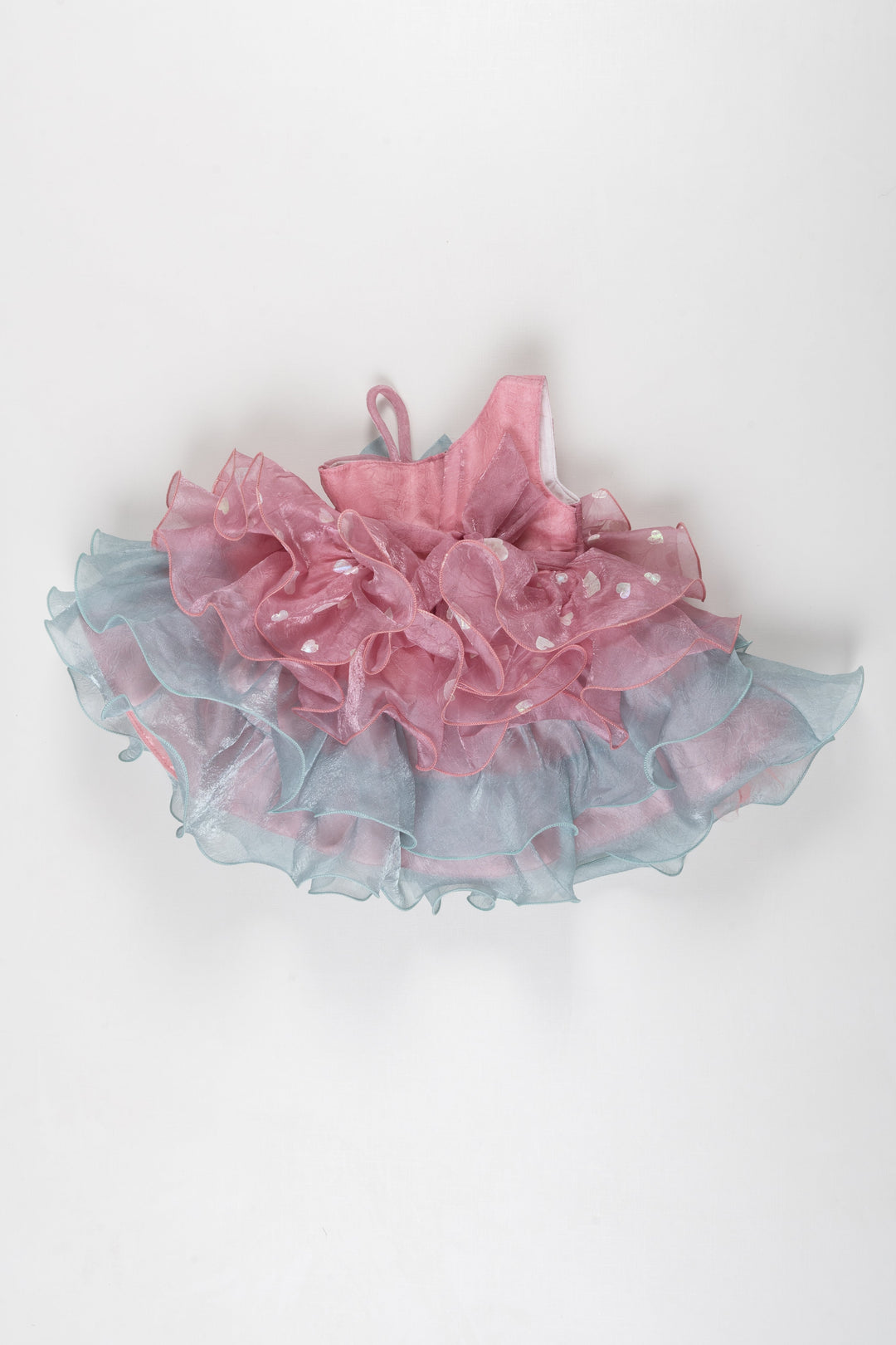 The Nesavu Girls Fancy Frock Heartfelt Whispers Tulle Party Frock: Where Whimsy Meets Grace Nesavu Lavender Rose Heart Tulle Dress for Girls | Bespoke Floral Party Frock Online | The Nesavu