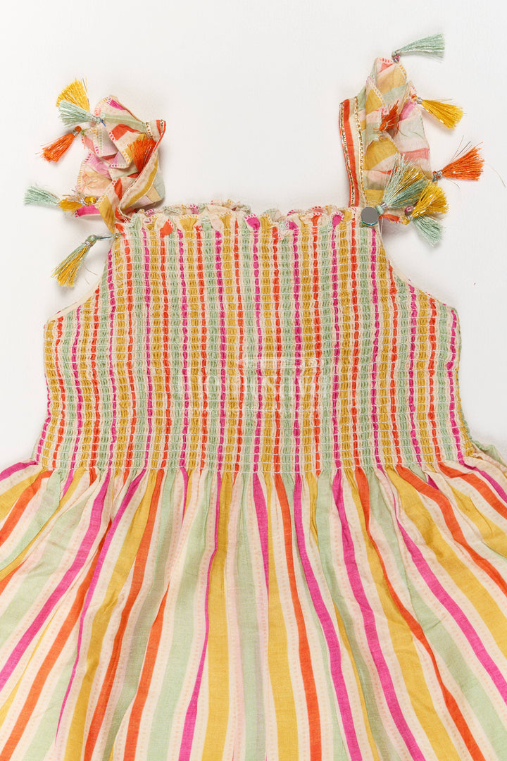 The Nesavu Girls Dothi Sets Indo Western Dhoti Set for Girls in Multicolor with an Occasion Ready Nesavu Nesavu Indo Western Dhoti Set For Girls For Celebrations