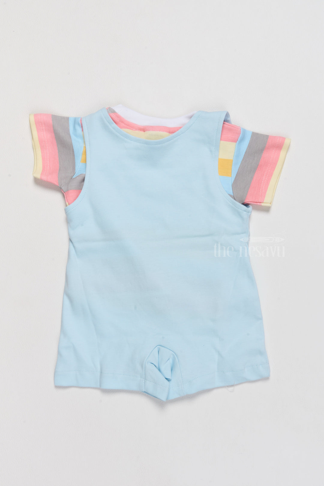 The Nesavu Baby Casual Sets Infant Holiday Dresses Cotton Blue Car Print Romper with Striped T-Shirt Nesavu Infant Holiday Dresses Cotton Blue Car Print Romper Striped T-Shirt | The Nesavu