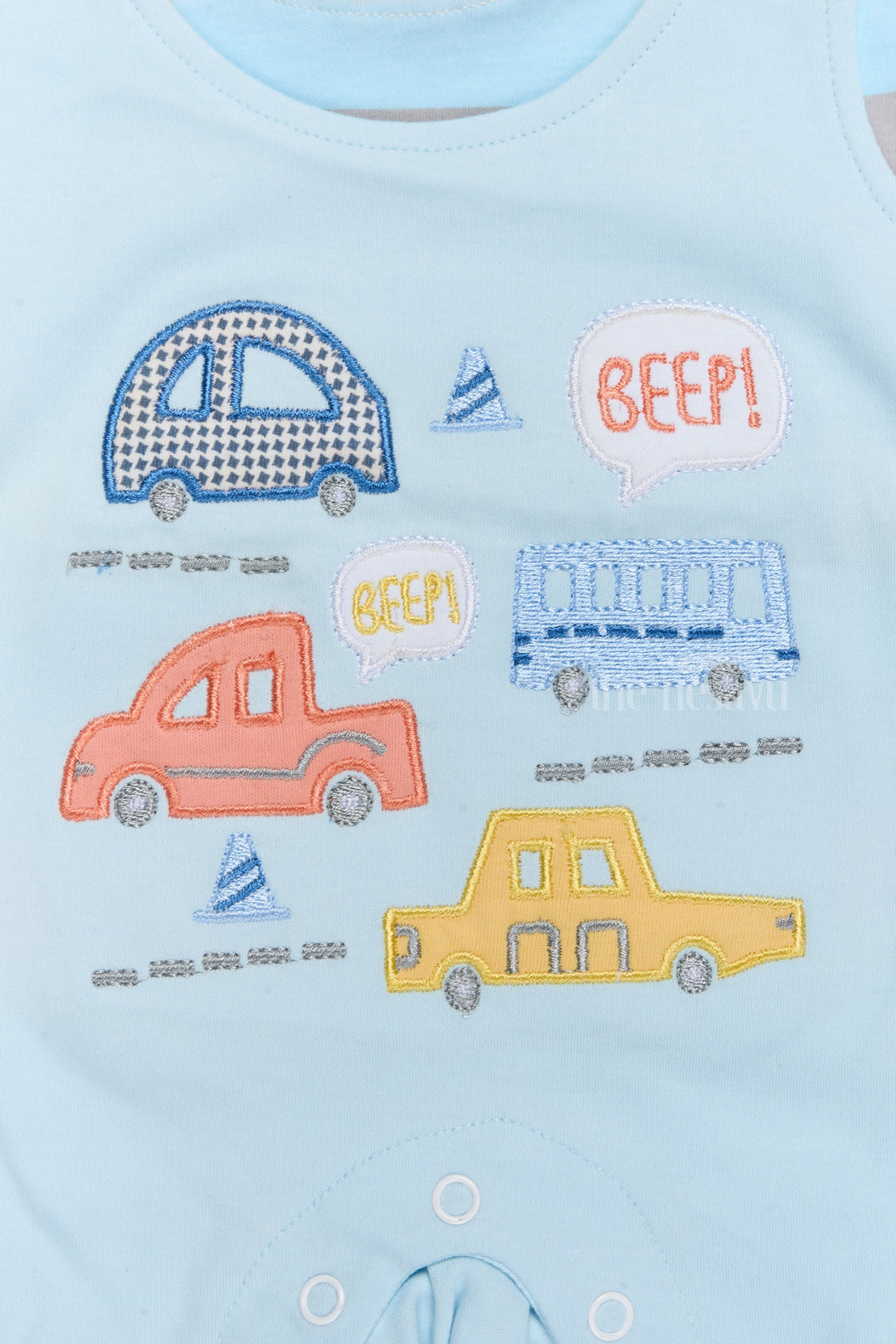 The Nesavu Baby Casual Sets Infant Holiday Dresses Cotton Blue Car Print Romper with Striped T-Shirt Nesavu Infant Holiday Dresses Cotton Blue Car Print Romper Striped T-Shirt | The Nesavu
