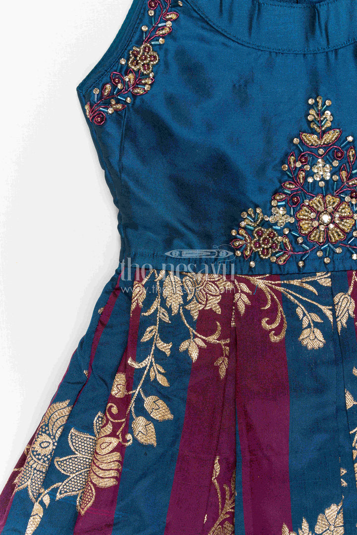 The Nesavu Silk Frock Kids Festive Dress for Wedding Receptions and Family Gatherings Nesavu Nesavu Kids Festive Dress For Wedding Receptions Cultural Events And Family Celebration Wear