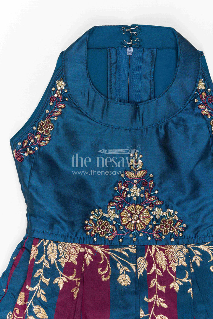 The Nesavu Silk Frock Kids Festive Dress for Wedding Receptions and Family Gatherings Nesavu Nesavu Kids Festive Dress For Wedding Receptions Cultural Events And Family Celebration Wear