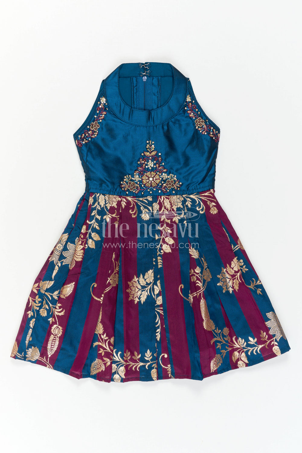 The Nesavu Silk Frock Kids Festive Dress for Wedding Receptions and Family Gatherings Nesavu Nesavu Kids Festive Dress For Wedding Receptions Cultural Events And Family Celebration Wear