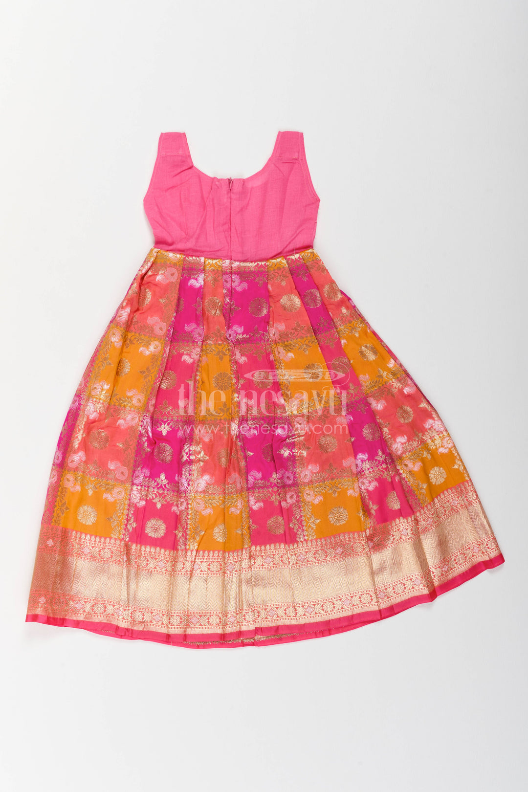 The Nesavu Pattu Pavadai Kids Pattu Pavadai for Festive Ceremonies and Cultural Events Nesavu Nesavu Kids Pattu Pavadai For Festive Ceremonies Temple Events And Traditional Family Celebrations