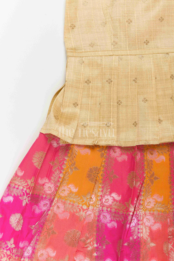 The Nesavu Pattu Pavadai Kids Pattu Pavadai for Festive Ceremonies and Cultural Events Nesavu Nesavu Kids Pattu Pavadai For Festive Ceremonies Temple Events And Traditional Family Celebrations