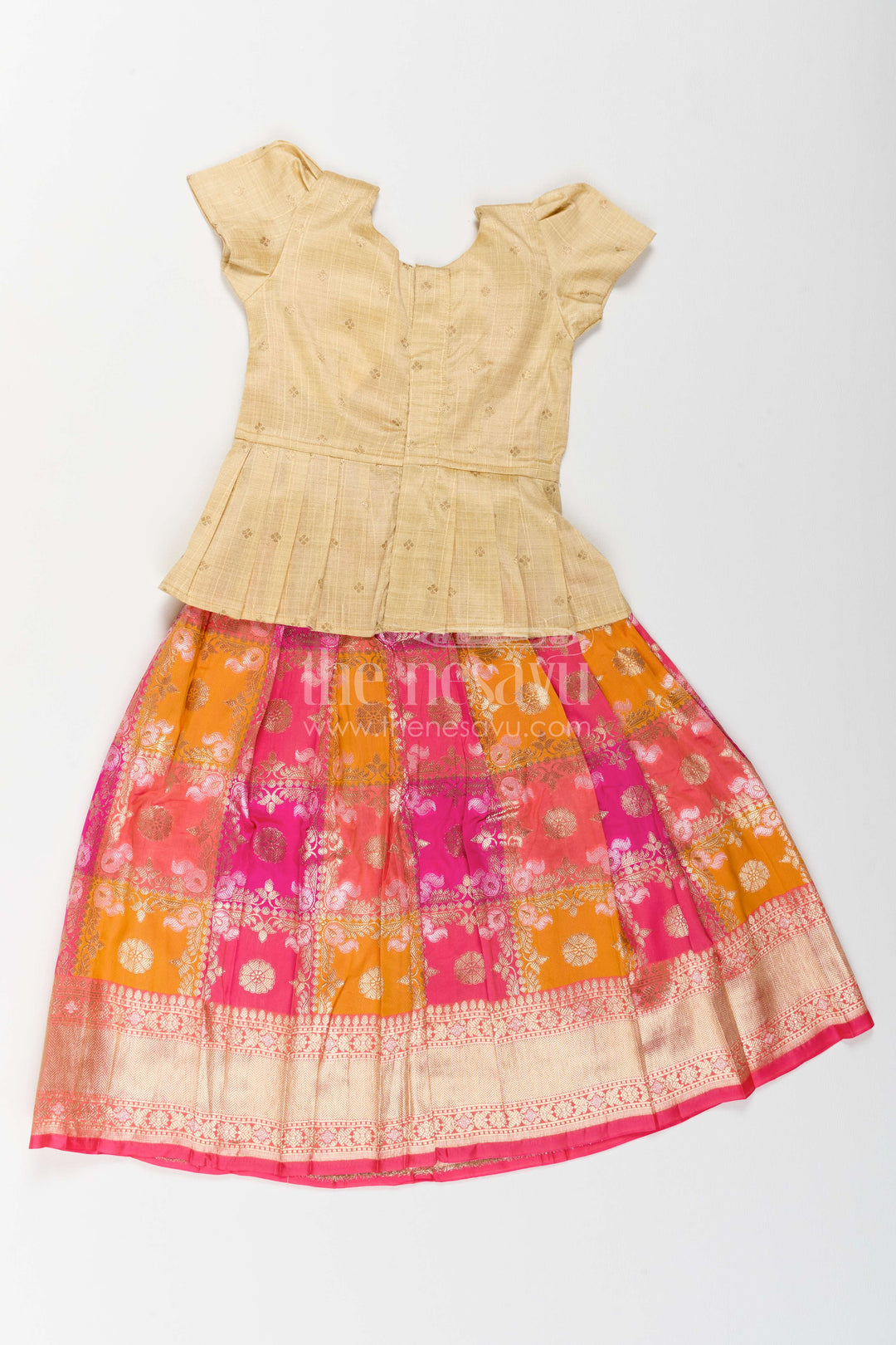 The Nesavu Pattu Pavadai Kids Pattu Pavadai for Festive Ceremonies and Cultural Events Nesavu Nesavu Kids Pattu Pavadai For Festive Ceremonies Temple Events And Traditional Family Celebrations