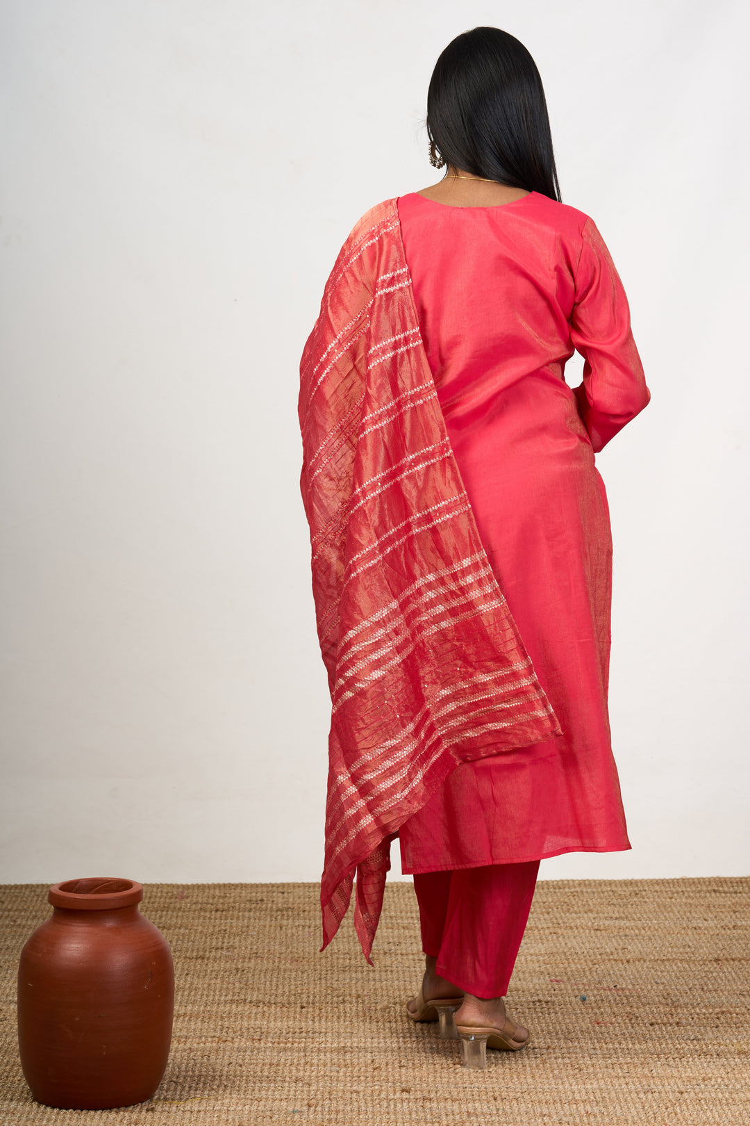 The Nesavu Womens Straight Suit Sets Luxurious Blend Silk Kurta for Wedding Function with Ornate Detailing for Women Nesavu Blend Silk Kurta Wedding Functions Intricate Embroidery Women - | The Nesavu