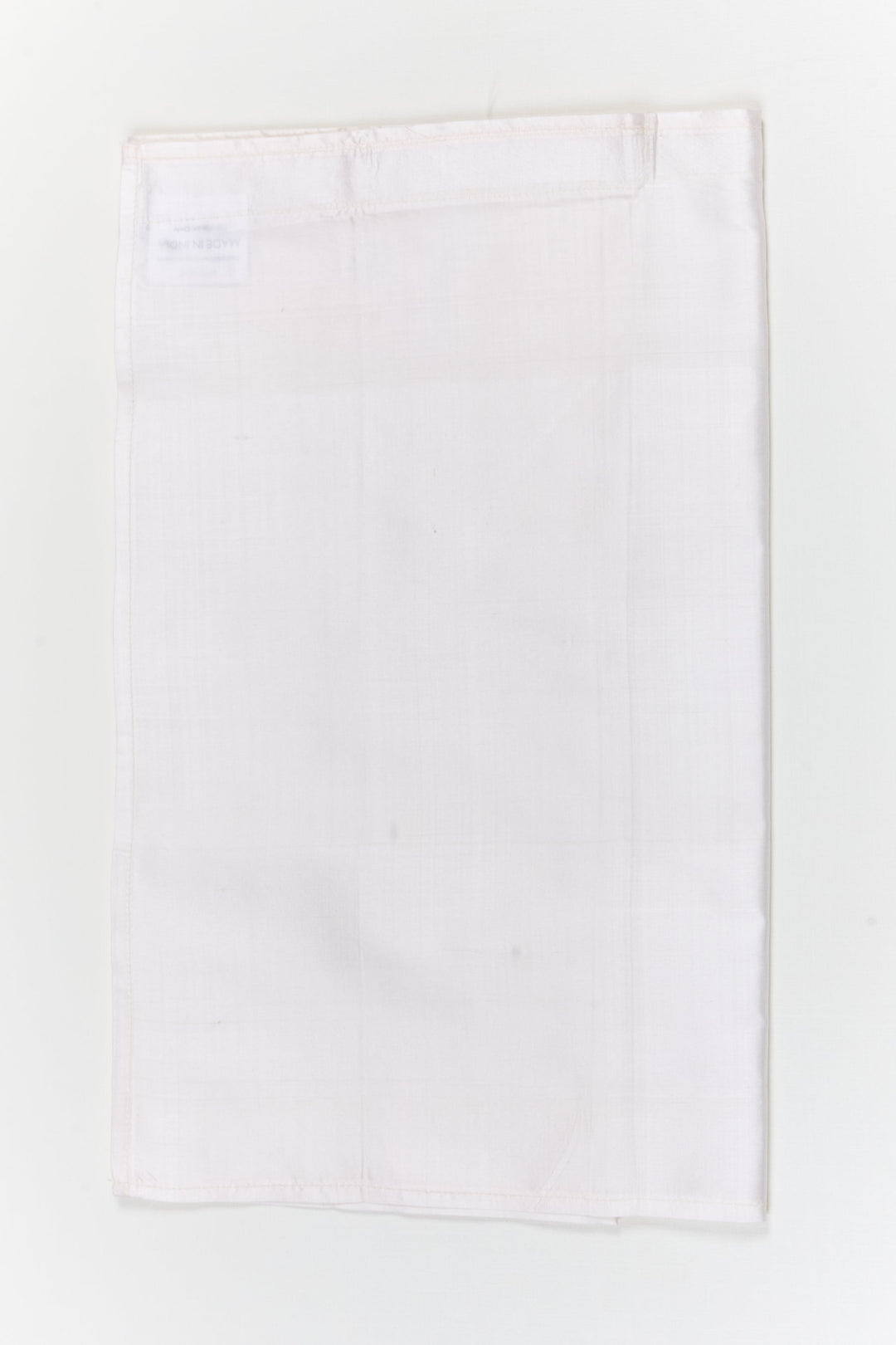 The Nesavu Pure Silk Vesti Mini Silk Dhoti for Infants for Traditional Functions and Poojas Nesavu 14 (6M) / White / Pure Silk D079A-14 Nesavu mini silk dhoti for infants – traditional wear for poojas, naming, and cultural milestones