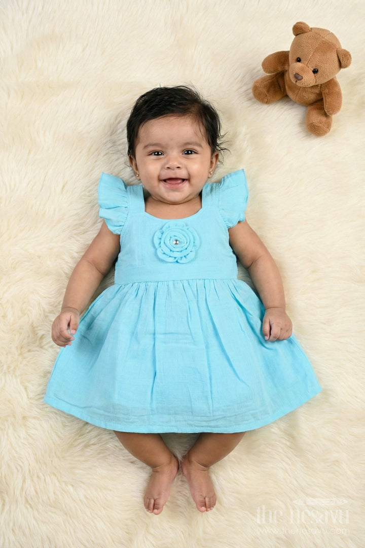 The Nesavu Girls Cotton Frock Muslin Cotton Frock for Baby Girls&