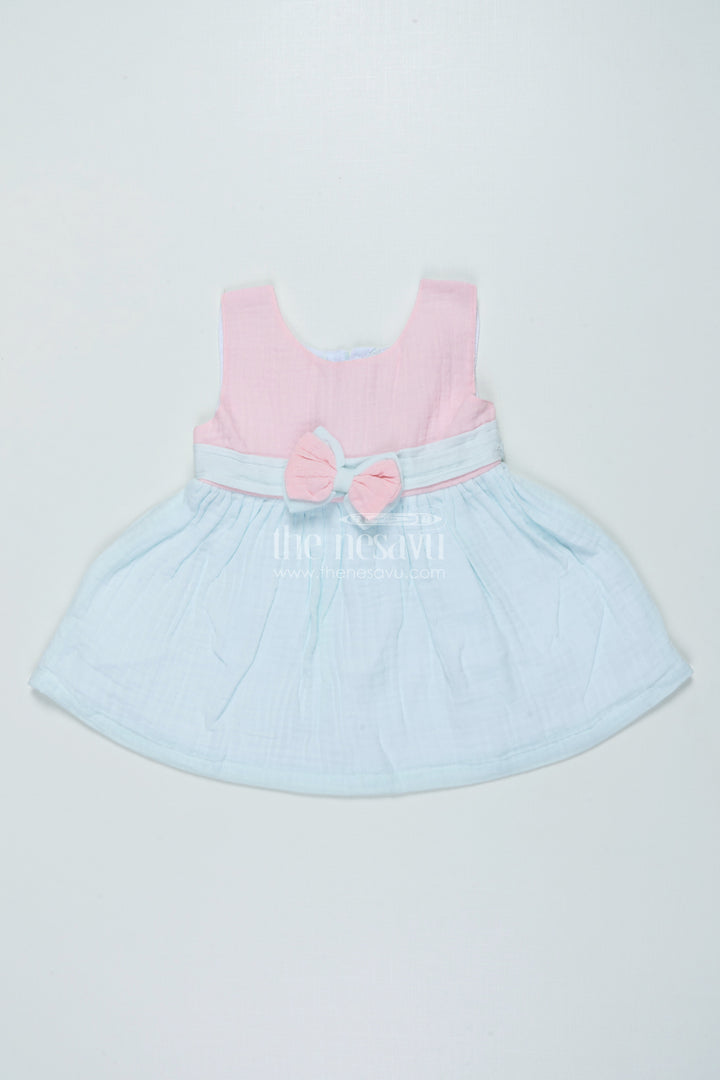 The Nesavu Baby Frocks Muslin Cotton Frock for Baby Girls for Summer Play and Daily Wear Nesavu 14 (6M) / Multicolor BFJ865A-14 Nesavu baby girl muslin cotton frock daily wear summer playtime comfort