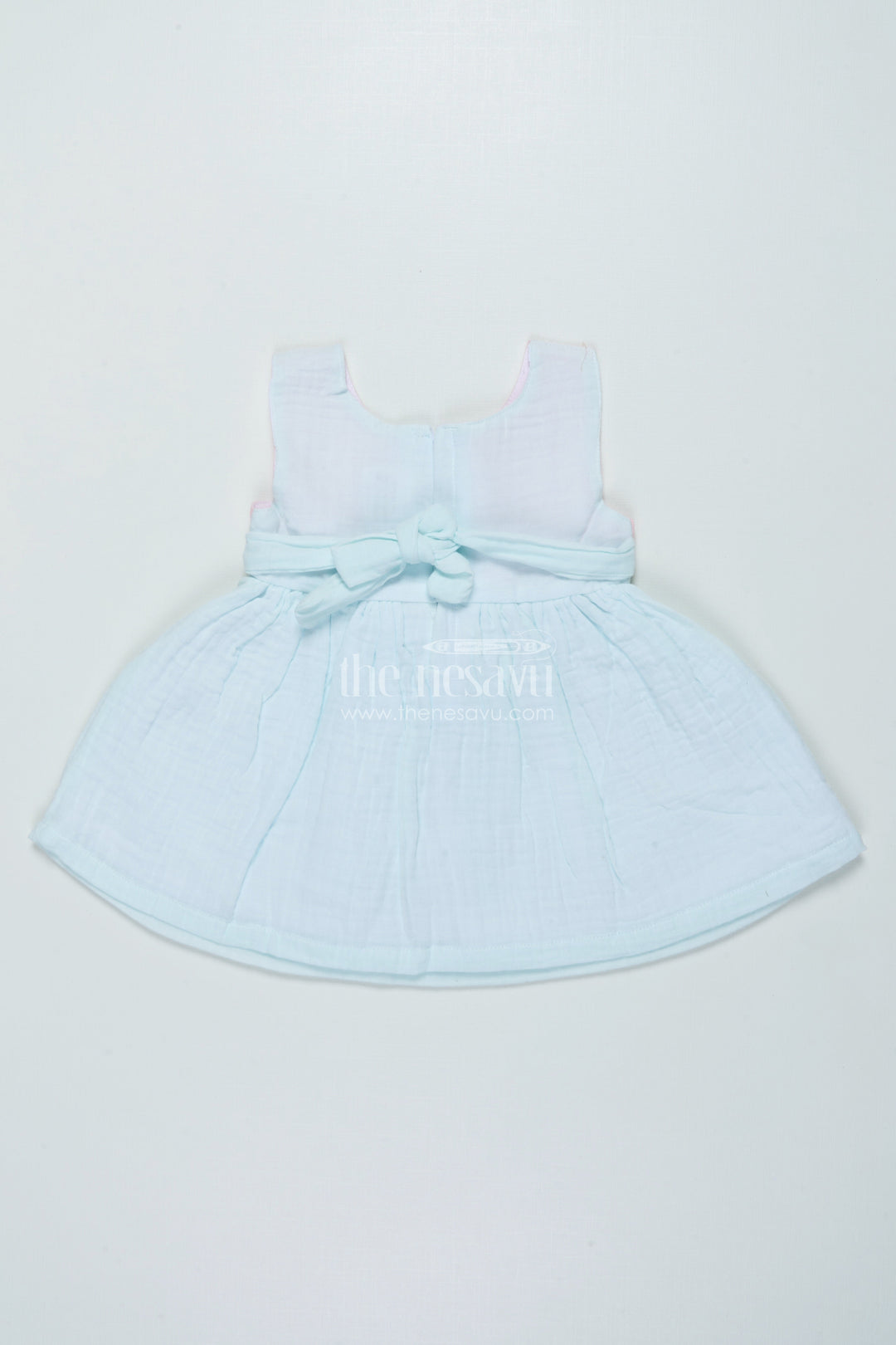 The Nesavu Baby Frocks Muslin Cotton Frock for Baby Girls for Summer Play and Daily Wear Nesavu Nesavu baby girl muslin cotton frock daily wear summer playtime comfort