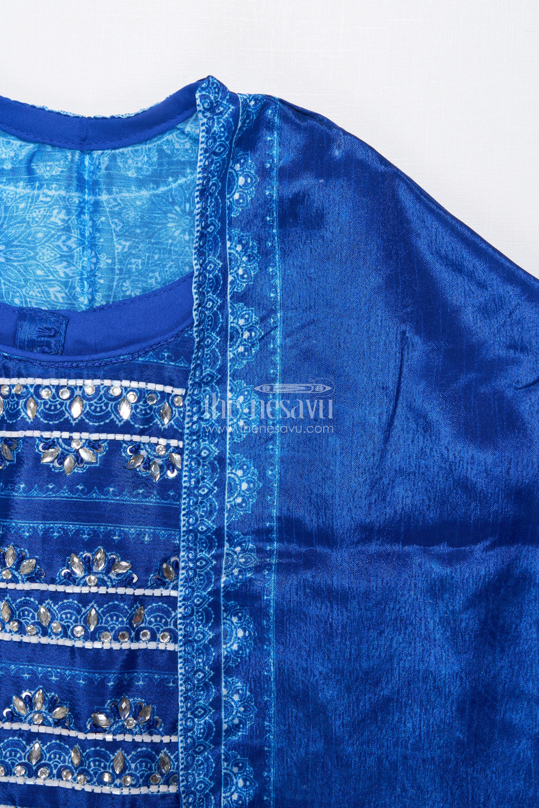 The Nesavu Girls Lehenga Choli Muslin Silk Lehenga Choli for Girls with Digital Print for Ethnic Day and Parties Nesavu Nesavu muslin silk lehenga choli girls digital print perfect ethnic day festive wear