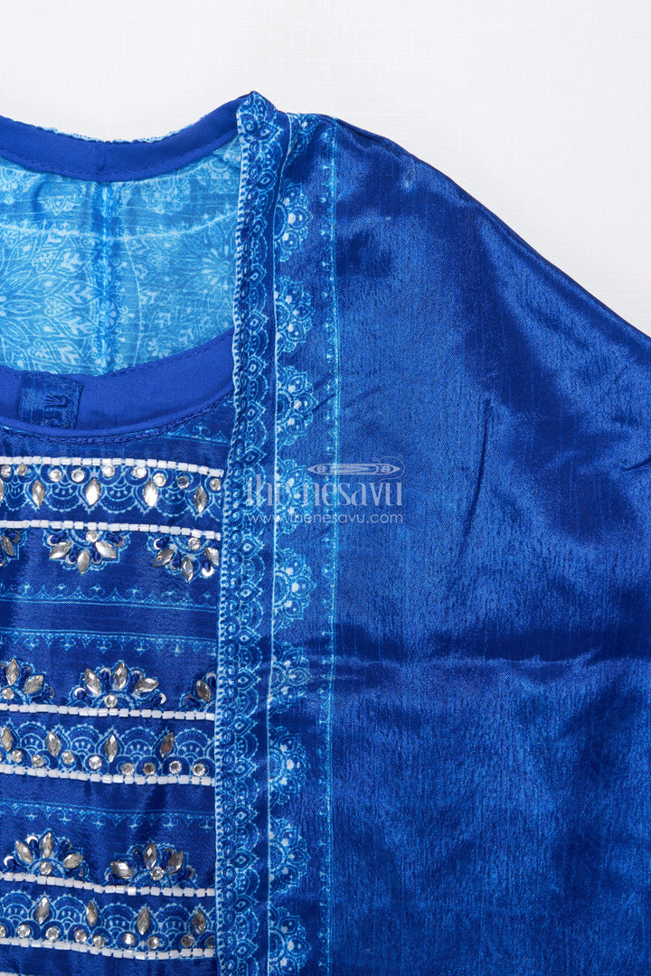 The Nesavu Girls Lehenga Choli Muslin Silk Lehenga Choli for Girls with Digital Print for Ethnic Day and Parties Nesavu Nesavu muslin silk lehenga choli girls digital print perfect ethnic day festive wear