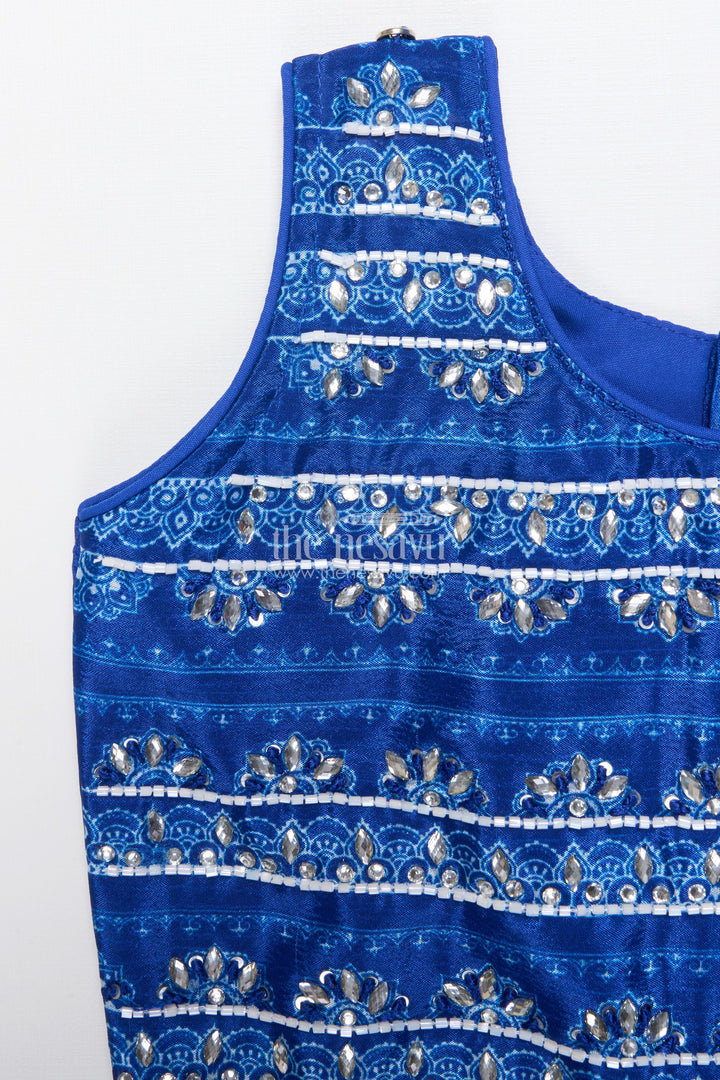 The Nesavu Girls Lehenga Choli Muslin Silk Lehenga Choli for Girls with Digital Print for Ethnic Day and Parties Nesavu Nesavu muslin silk lehenga choli girls digital print perfect ethnic day festive wear