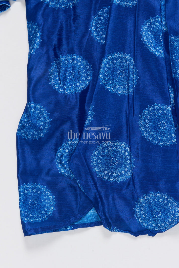The Nesavu Girls Lehenga Choli Muslin Silk Lehenga Choli for Girls with Digital Print for Ethnic Day and Parties Nesavu Nesavu muslin silk lehenga choli girls digital print perfect ethnic day festive wear