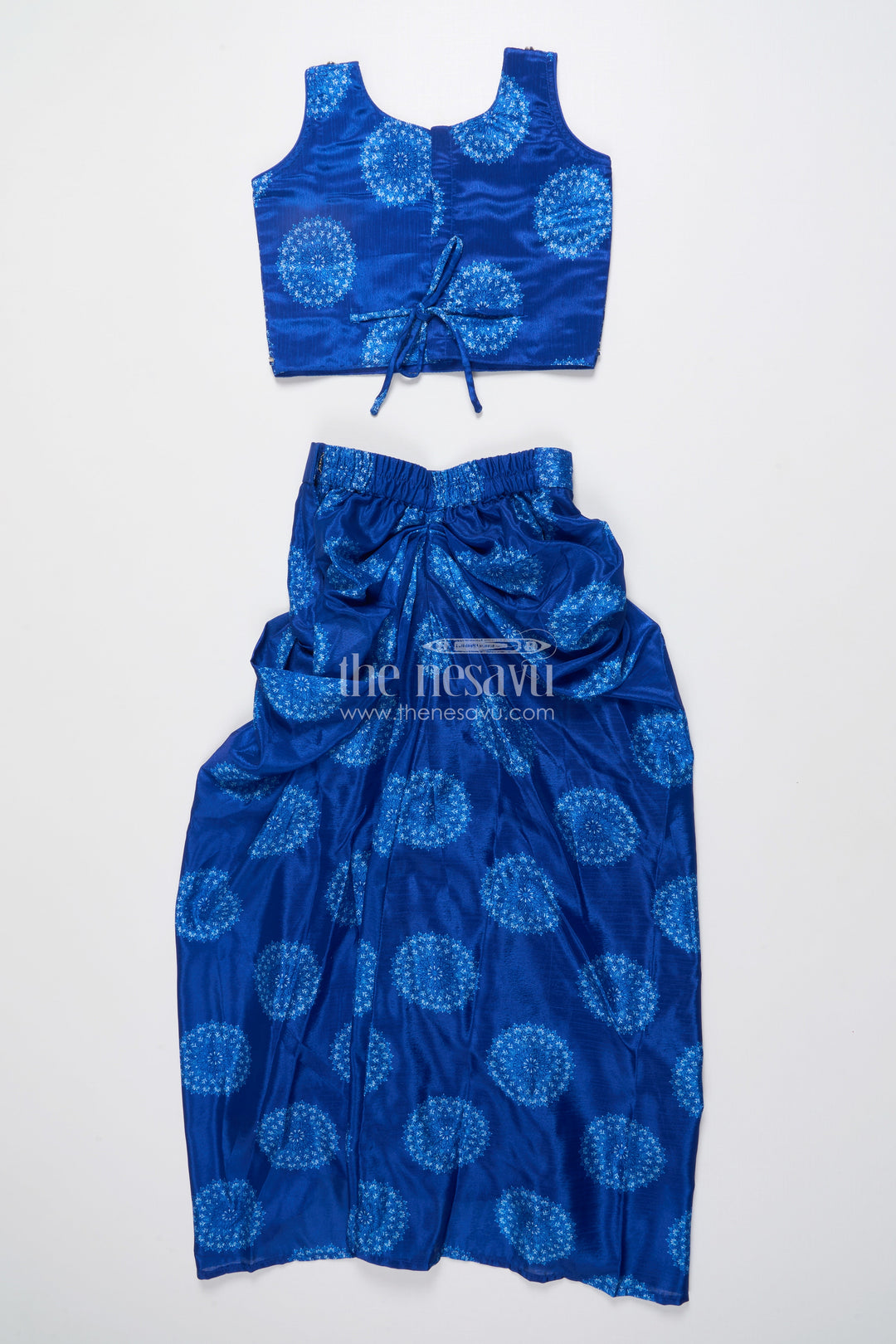 The Nesavu Girls Lehenga Choli Muslin Silk Lehenga Choli for Girls with Digital Print for Ethnic Day and Parties Nesavu Nesavu muslin silk lehenga choli girls digital print perfect ethnic day festive wear