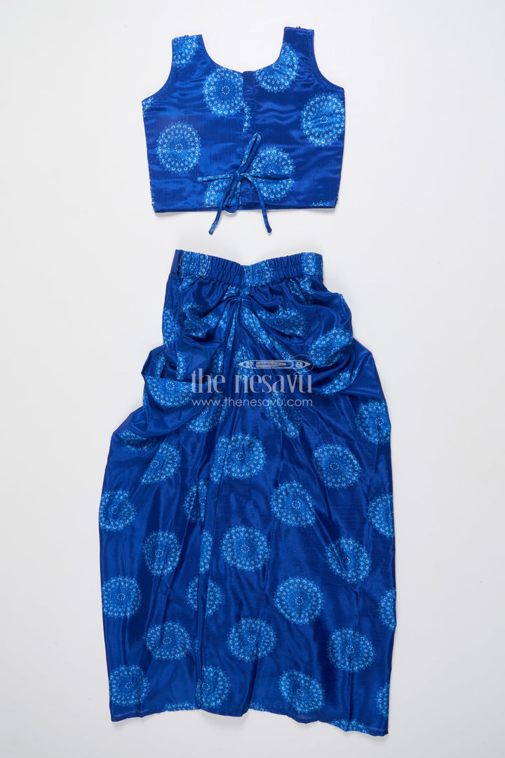 The Nesavu Girls Lehenga Choli Muslin Silk Lehenga Choli for Girls with Digital Print for Ethnic Day and Parties Nesavu Nesavu muslin silk lehenga choli girls digital print perfect ethnic day festive wear